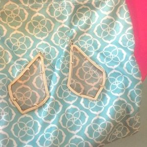 Kendra Scott Clear Peach Alexandra Earrings